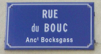 Rue du Bouc.