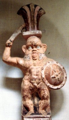 Figurine en terre cuite. Musée du Caire.
