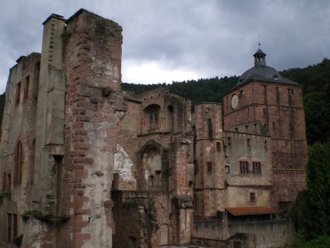 Les ruines du château de Heidelberg.