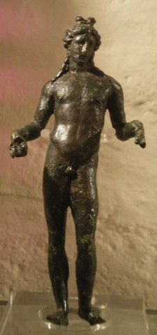 Statuette d'Apollon en bronze. Hettange-Grande.