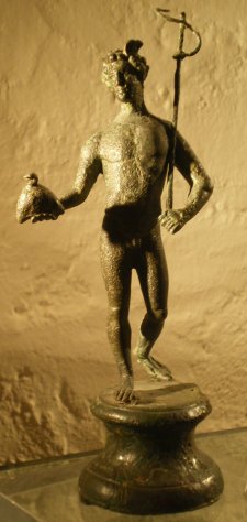 Statuette en bronze de Mercure. Hettange-Grande.