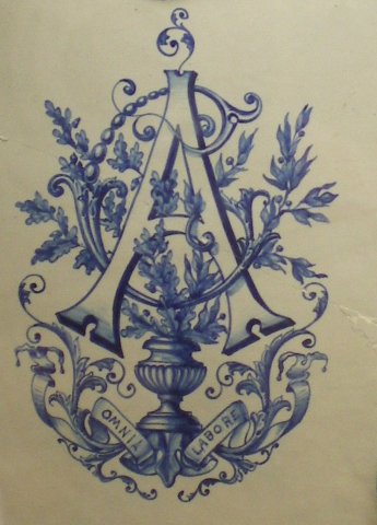 Monogramme du mariage Aubry-Caillaux.