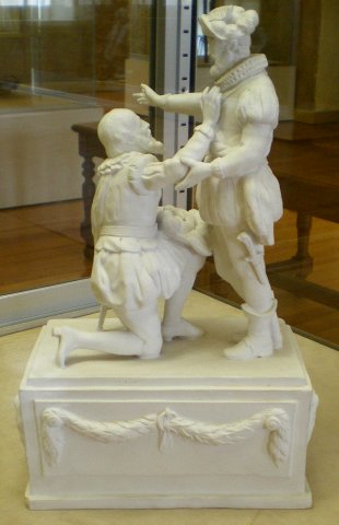Figurine de P. L. Cyfflé. Sully et Henri IV.