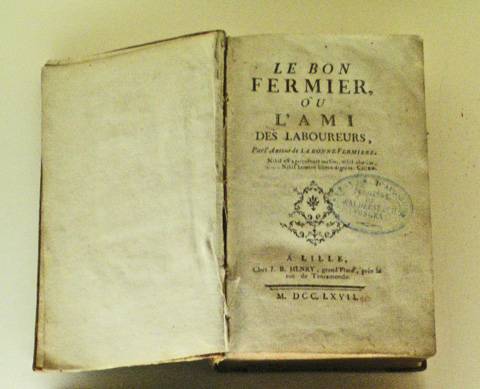 "Le bon fermier ou l'ami des laboureurs". 1767. Musée Oberlin de Waldersbach.