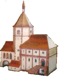 Réconstitution de la chapelle du château de Haguenau.