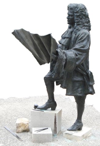 Statue de Vauban à Besançon.