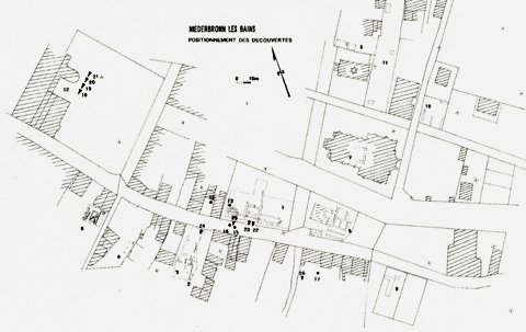 Plan cadastral de Niederbronn-les-Bains.